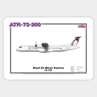 Avions de Transport Régional 72-200 - Royal Air Maroc Express (Art Print) Sticker